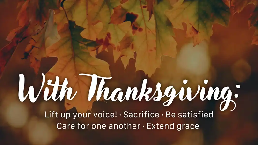 With Thanksgiving   October 2025