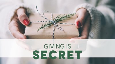 Giving is secret