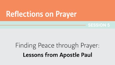 Lessons from Apostle Paul