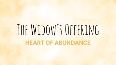 The Widow's Offering