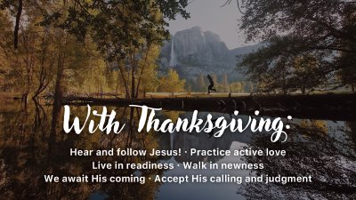 with thanksgiving